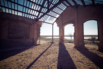 Fototapeta na wymiar Old ruins view
