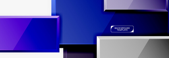Fototapeta premium Abstract square composition for background, banner or logo