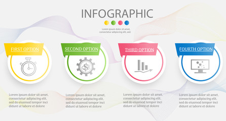 Design Business template  infographic chart element with place date for presentations,Vector EPS10.
