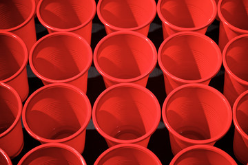 Drinking plastic cups