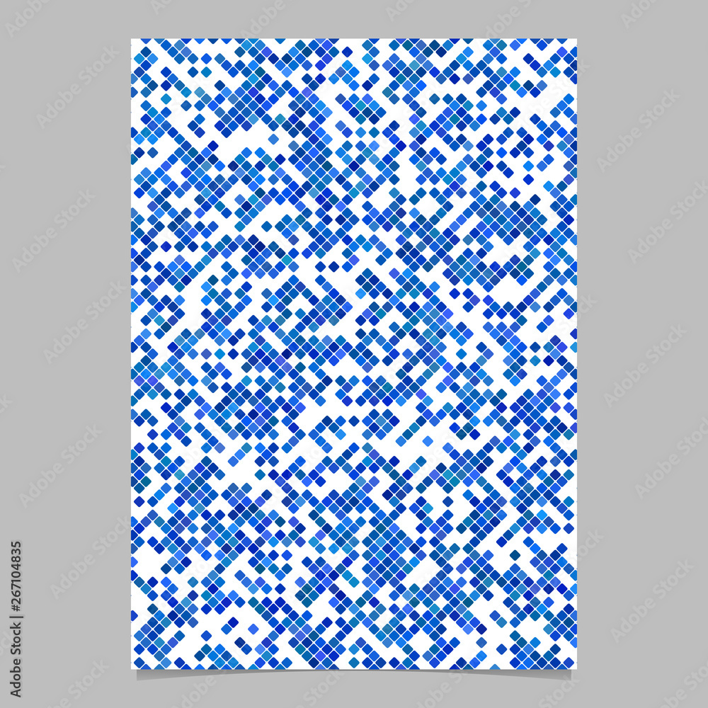 Poster abstract rounded square pattern background poster template - vector design