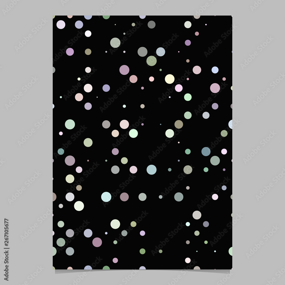 Poster Circle pattern poster design - vector stationery background from dots