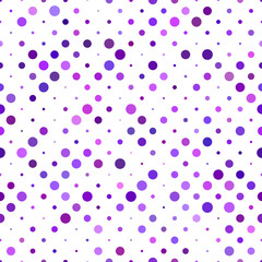 Purple color seamless dot pattern background - vector graphic design