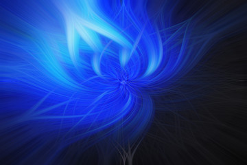 Abstract Colorful Twirl Floral Background