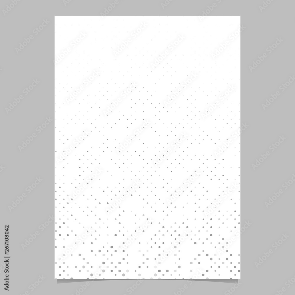 Aufkleber grey abstract circle pattern brochure background - vector stationery template design