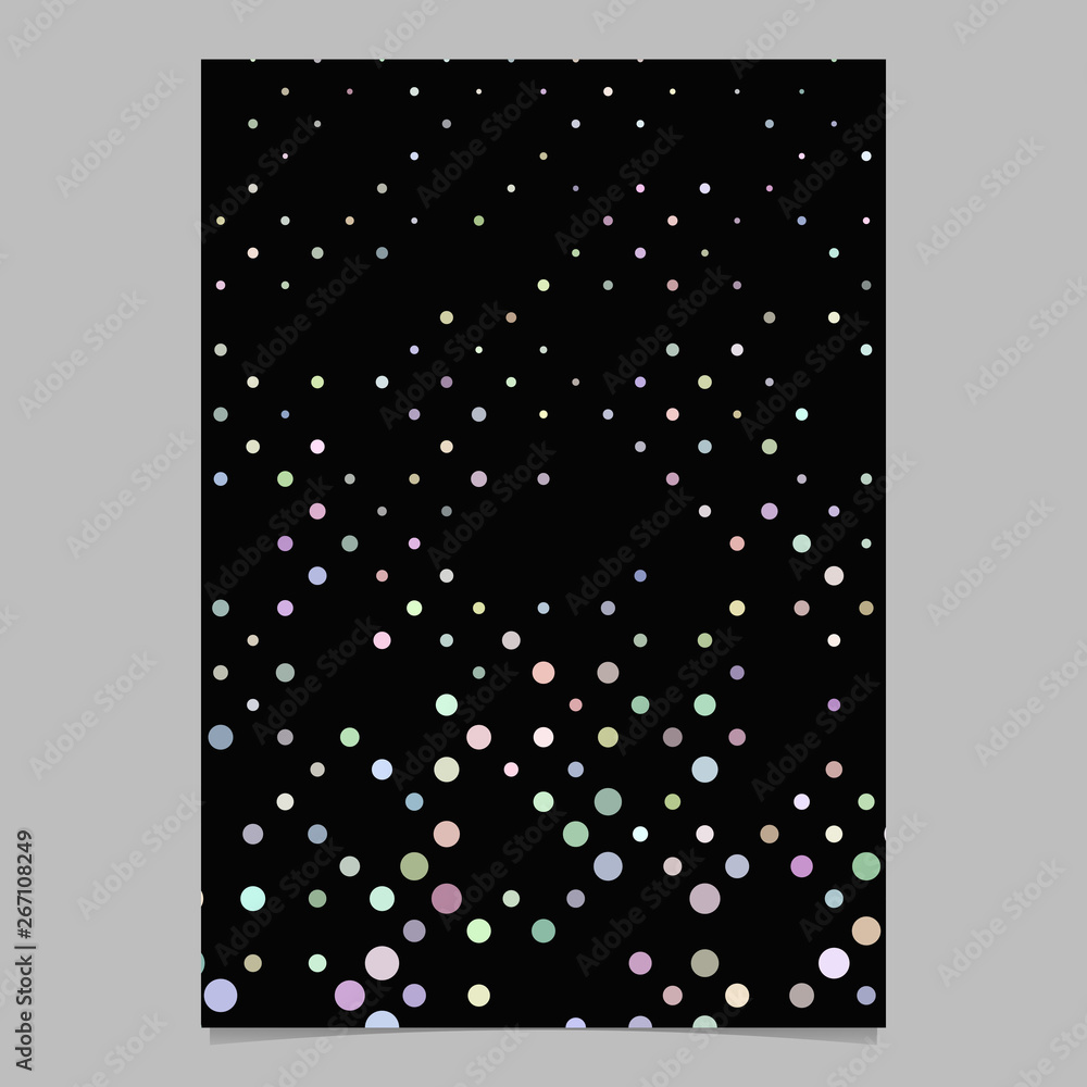 Aufkleber multicolored abstract dot pattern brochure background - vector stationery template design