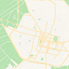 Fototapeta premium Karditsa, Greece printable map