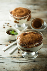 Homemade Italian tiramisu dessert