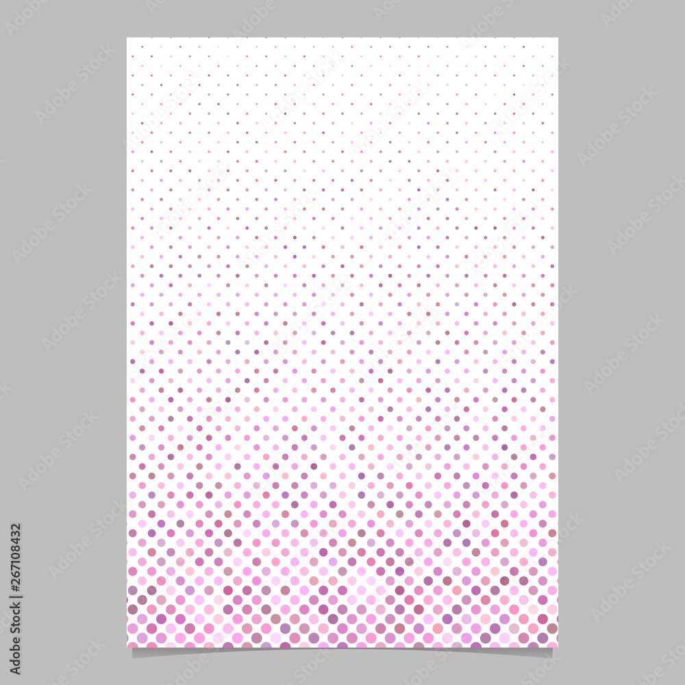 Poster abstract dot pattern brochure design - vector page background from dots