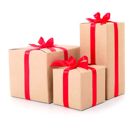 Gift boxes, gifts on a white background isolated.