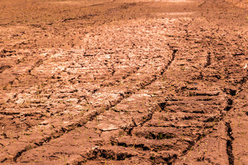 The fields are dry, the land is broken