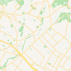 Fototapeta premium Vrilissia, Greece printable map