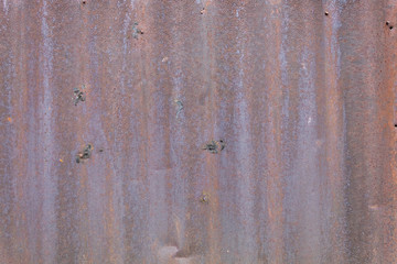 Old Weathered Rusty Corrugated Metal Texture