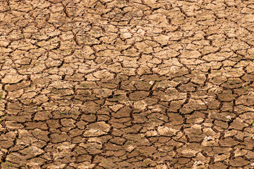 The fields are dry, the land is broken