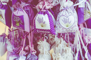 Bags with lavender like souvenir from Croatia.
