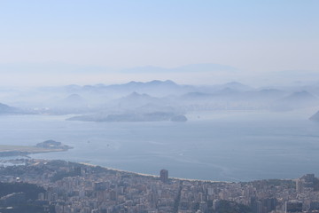 panorama of mountains in Rio De Janeiro