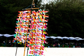 Kite plane on the beach