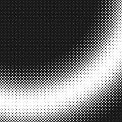 Geometric halftone dot pattern background - vector illustration from circles