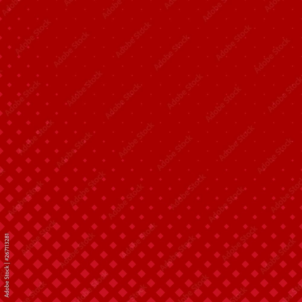 Poster red abstract halftone diagonal square pattern background - vector illustration
