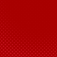 Red abstract halftone diagonal square pattern background - vector illustration