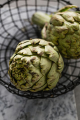 Fototapeta premium Fresh raw artichoke