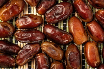 Delicious dried dates, a favorite dish of many gourmets.