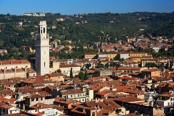View of the medieval city of Verona
