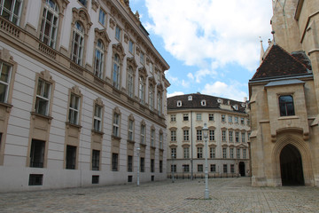 Fototapeta na wymiar baroque buildings in vienna (austria)