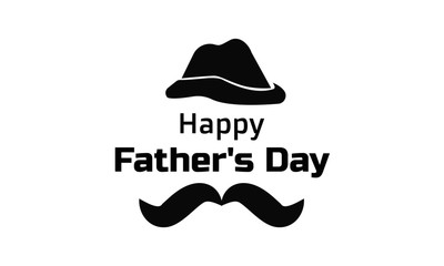 Happy Father's Day, typography for print or use as poster, flyer or T shirt