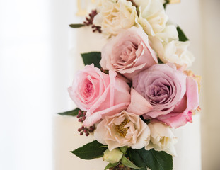 bouquet of pink roses