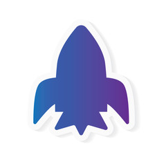 rocket or spaceship icon- vector illustration
