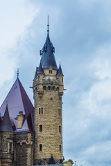 Fototapeta premium Tower of the Moszna Castle, Poland