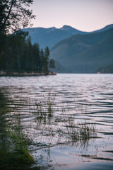 Hungry Horse Reservoir in Flathead National Forest in Montana