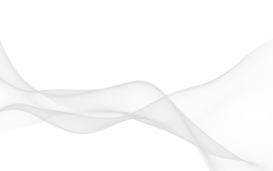 Obraz premium White abstract background. Fluttering white scarf. Waving on wind white fubric. 3D illustration