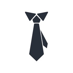 Necktie. Dress code. Vector icon, white background.