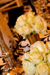 bridal bouquet of white roses