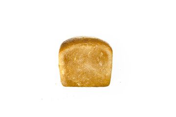 Corn bread isolated on white back ground.