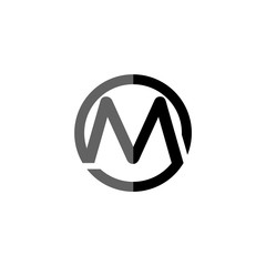 Letter M logo icon design template elements