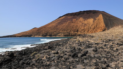 couleur des volcans de La Graciosa, Canaries