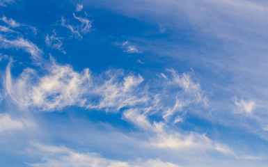 Clouds against blue sky as background