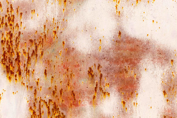 Rust on metal as abstract background