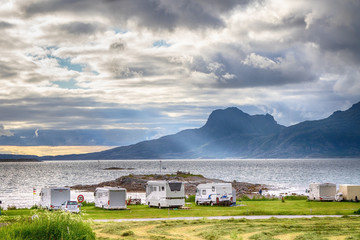 Wohnmobil Camping in Norwegen, Lofoten