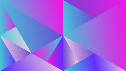 Geometric minimal dynamic abstract gradient triangle mosaic background - polygonal multicolored vector design