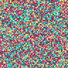 Polygonal triangle pattern background design - multicolored abstract vector graphic
