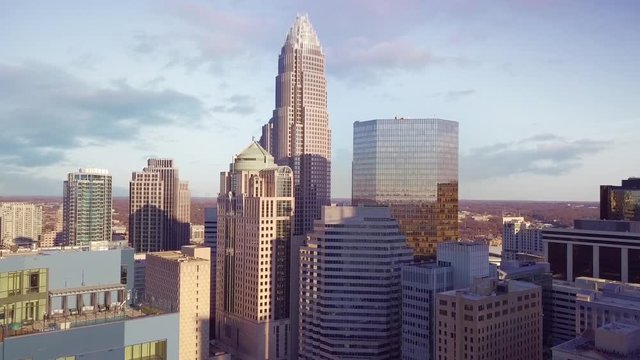 Aerial Of Charlotte North Carolina 