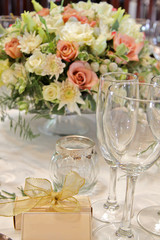 festive table setting