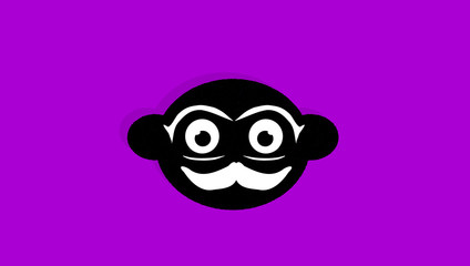 Illustration of an old man with big mustache