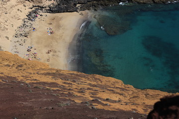 eaux turquoise de Lanzarote