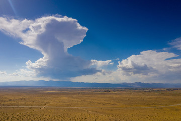 Desert Landscape and blue sky