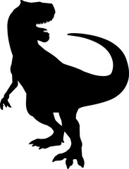Allosaurus 8 isolated vector silhouette © Loveleen